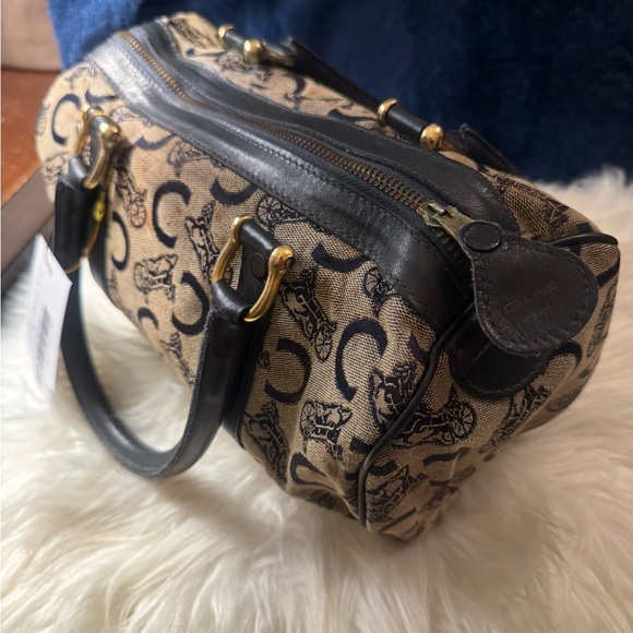 Céline Beige and Navy Blue Women's Hand Bag - Picture 5 of 9